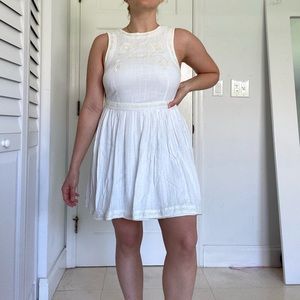 Free people embroidered mini dress